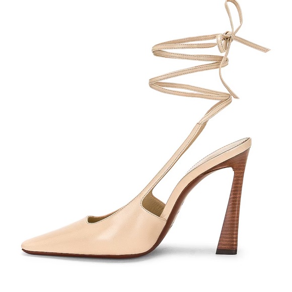 LIKE NEW Saint Laurent Tom Lace Up Pump in Trench size 39 - Picture 3 of 8